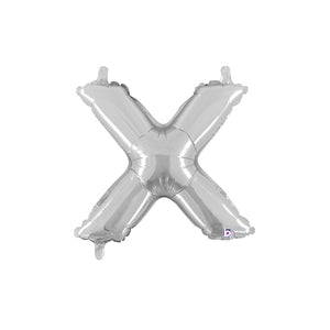 14" Foil JUNIOR Letter X SILVER #FS2534925XS