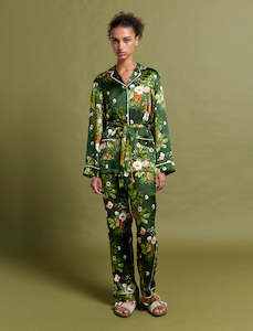 Karen Walker Love Letters Silk Wrap PJ Set