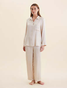 Audrey Washable Silk Full Length PJ