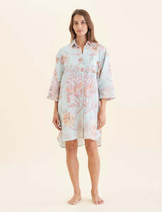 Natural Linen Sleepwear: Coco Resort Linen Nightshirt