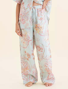 Natural Linen Sleepwear: Coco Resort Linen Full Length Pant