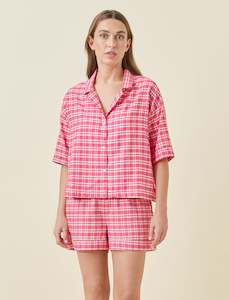 Holiday Plaid Boxer PJ Set