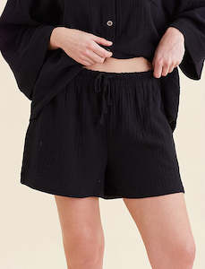 Ashley Textured Cotton Oversized Boxer Short