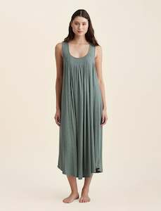 No Silk No Karen Walker No Sale: Kate Modal Soft Pleat Front Maxi Nightie