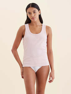 No Silk No Karen Walker No Sale: Milla Rib Shelf Bra Henley Tank