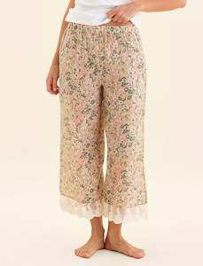 No Silk No Karen Walker No Sale: Adeline Lace Trim Crop Pant