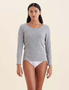 Milla Rib Shelf Bra Long Sleeve Tee