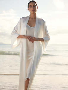 Bridal Sleepwear: Selena Silk Maxi Robe