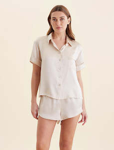 Bridal Sleepwear: Audrey Washable Silk Boxer PJ