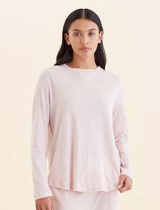 Organic Cotton Knits: Jada Organic Cotton Boxy Long Sleeve Tee