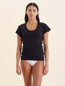 Milla Rib Shelf Bra Short Sleeve Tee