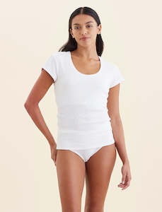 Milla Rib Shelf Bra Short Sleeve Tee