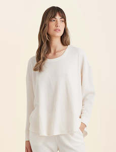 Sale Tops 1: Super Soft Waffle Long Sleeve Relaxed Top