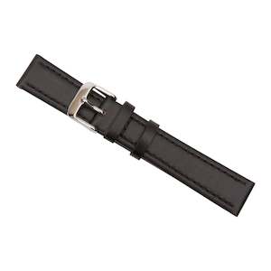 Black Calf Leather Watch Band