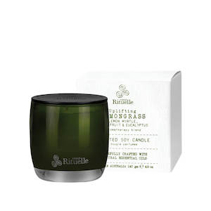 Urban Rituelle Lemongrass Lemon Myrtle Grapefruit & Eucalyptus Scented Soy Candle -140Gm