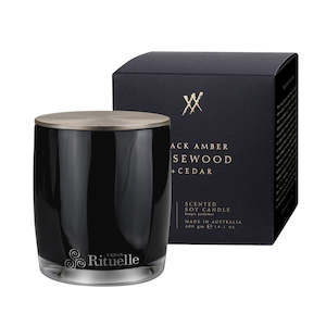 Personalise Urban Rituelle Soy Candle Black Amber, Rosewood & Cedar Scented - 400gm