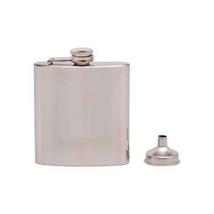 Hipflask High Polished 6Oz - Add Personalisation