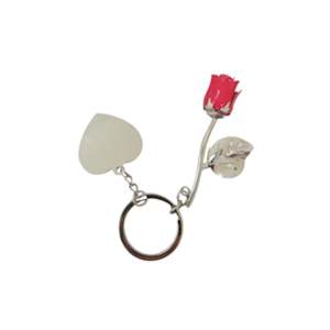 Everlasting Eternity Red Rose Keyring