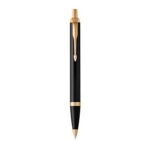 Parker Pen IM Black Lacquer Gold Trim - Add Personalisation