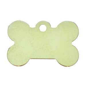 Restaurant: Nickel Bone Dog Tag - Personalized Pet ID Tag