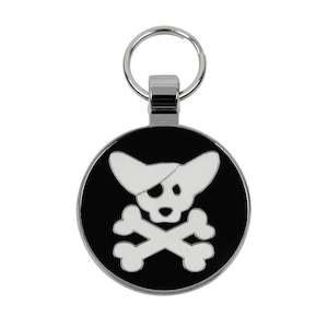 Pirate Dog & Cross Bones Pet Tag