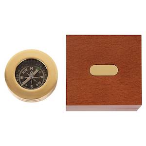 Brass Pocket Compass - Add Engraving