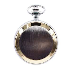 Brushed Two-Tone Pocket Watch