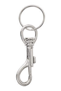 Jeans Clasp Key Ring Accessory Chrome