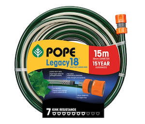 Pope Legacy Heavy Duty Garden Hose (18mm) | Fitted