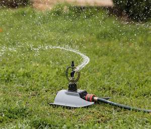 Garden Sprinklers: Pope Click & Go RotoFrame Sprinkler | Plastic Base Complete Set