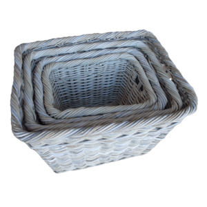 Baskets: Set of 4 Log Baskets KG61353-4