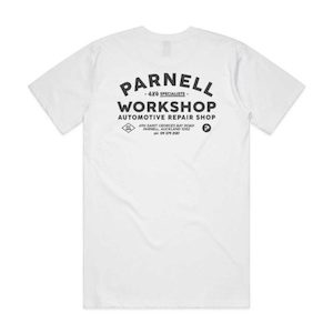 Mens Classic Tee Workshop White - Parnell Workshop