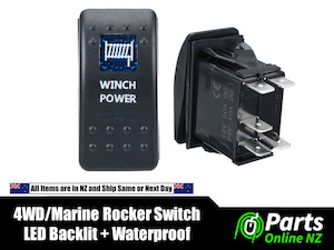 Waterproof Rocker Switch WINCH POWER for 4WD Off Road Marine