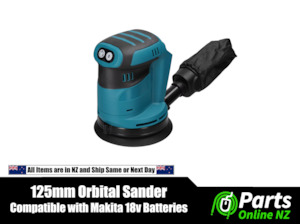 Automotive component: 125mm Orbital Sander - Compatible with Makita 18v Batteries