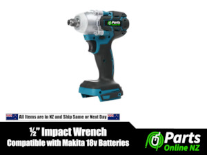 1/2" Impact Wrench - Compatible with Makita 18v Batteries