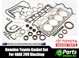 Automotive component: Full Gasket Set for 4AGE Blacktop 20v Levin Trueno Carib Genuine Toyota Parts