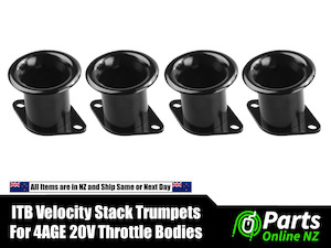 4AGE 4A-GE 20v Blacktop Silvertop ITB Trumpets Set Velocity Stacks