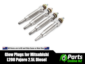 4pcs Glow Plug MITSUBISHI PAJERO Mitsubishi Challenger L200 L300 2.5 Diesel 4D56