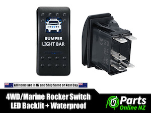 Waterproof Rocker Switch BUMPER LIGHT BAR for 4WD Off Road Marine