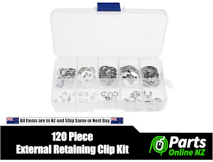 120pcs Stainless Steel E-Clip Circlip Assortment Kit