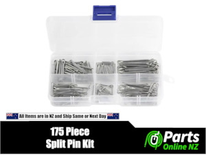 175pcs Zinc-Plated Split Cotter Pins Kit – 6 Sizes