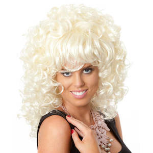 Costume hiring: Buy Dolly Parton Style Wig Deluxe Dark Blond