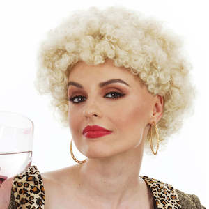 Buy 70s Kath Blond Afro Wig Kath n Kim