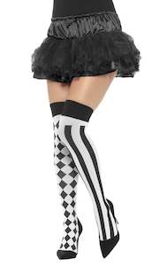 Costume hiring: Stockings with Harlequin Motives