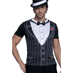 Costume hiring: Instant Gangster Shirt and Hat