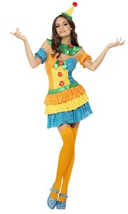 Costume hiring: Colourful Clown Cutie