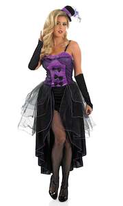 Costume hiring: Burlesque Lady Purple