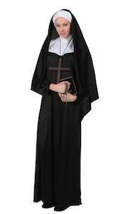 Costume hiring: Traditional Nun Plus Size