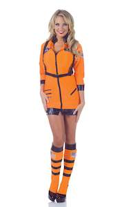 Costume hiring: Cosmic Sexy Astronaut Orange