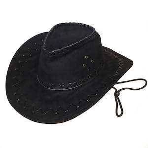 Suede Cowboy Hat Black